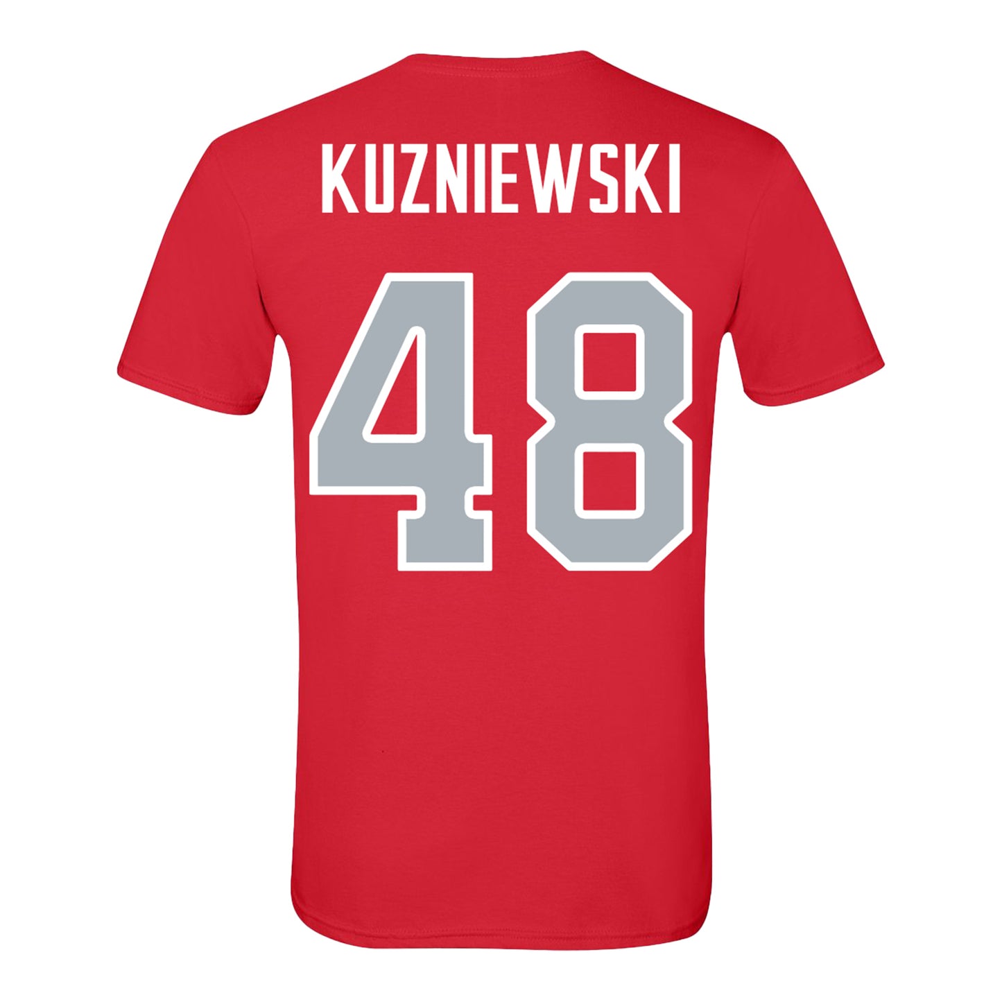 Ohio State Buckeyes Baseball Student Athlete T-Shirt #48 Gavin Kuzniewski - Back View