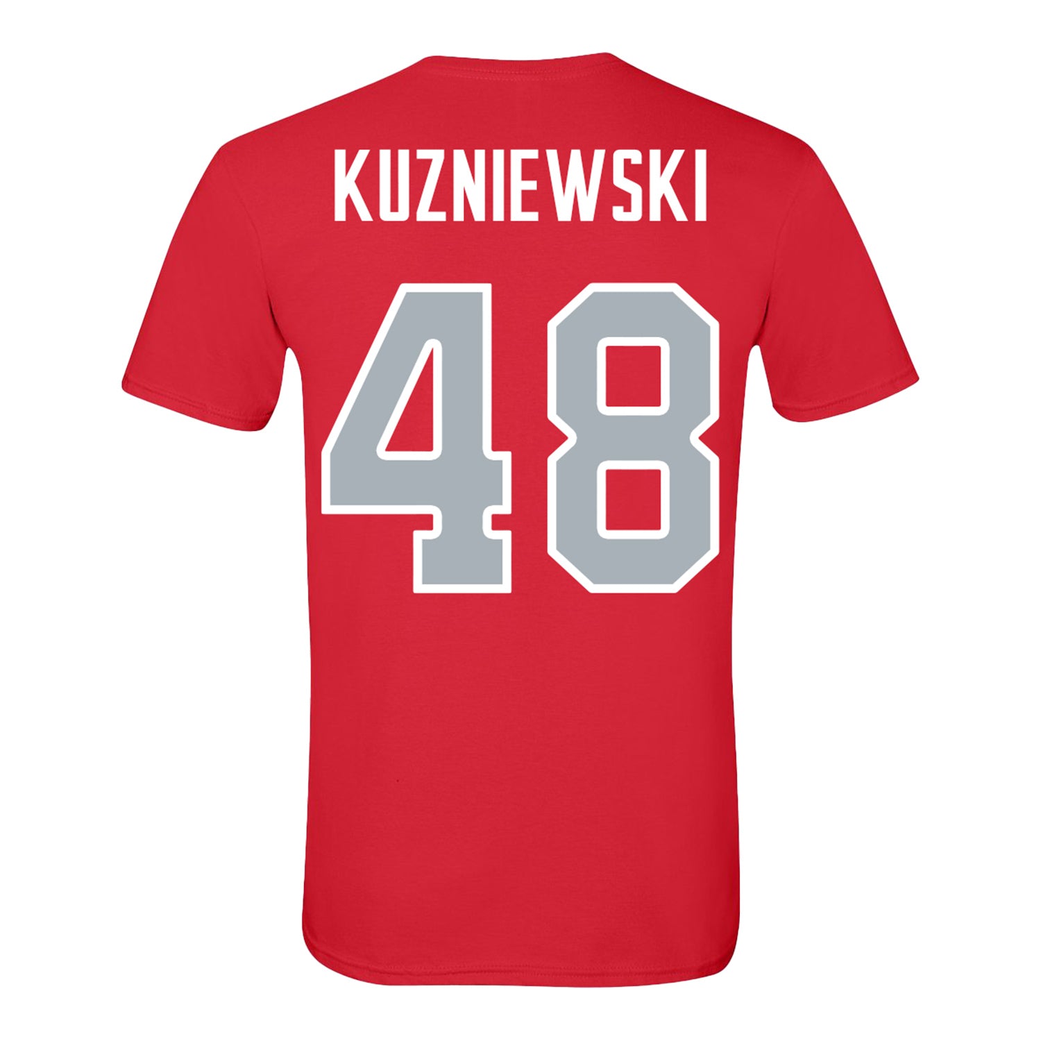Ohio State Buckeyes Baseball Student Athlete T-Shirt #48 Gavin Kuzniewski - Back View