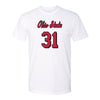 Ohio State Volleyball Student Athlete T-Shirt #31 Eloise Brandewie - In White - Front View