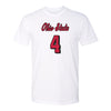 Ohio State Volleyball Student Athlete T-Shirt #4 Kamiah Gibson - In White - Front View
