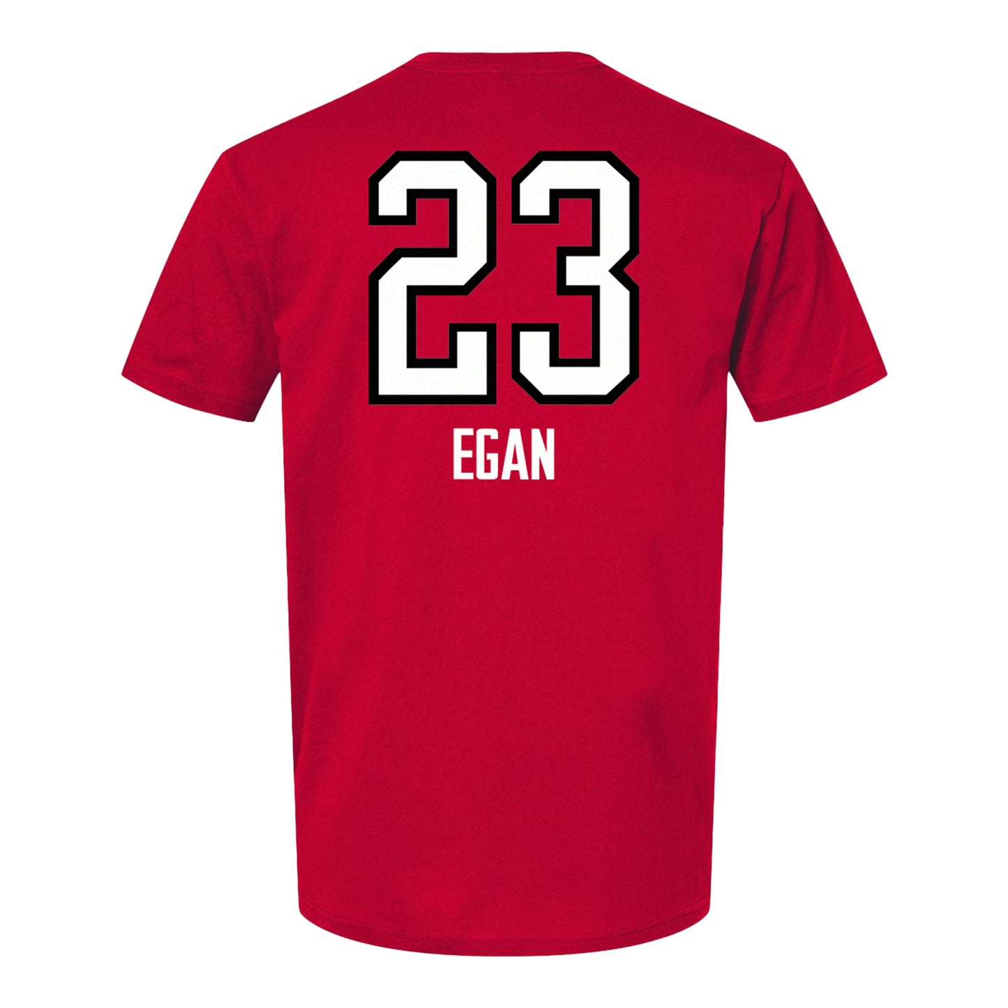 Ohio State Volleyball Student Athlete T-Shirt #23 Grace Egan - In Scarlet - Back View