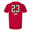 Ohio State Volleyball Student Athlete T-Shirt #23 Grace Egan - In Scarlet - Back View