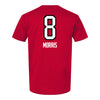 Ohio State Volleyball Student Athlete T-Shirt #8 Anna Morris - In Scarlet - Back View