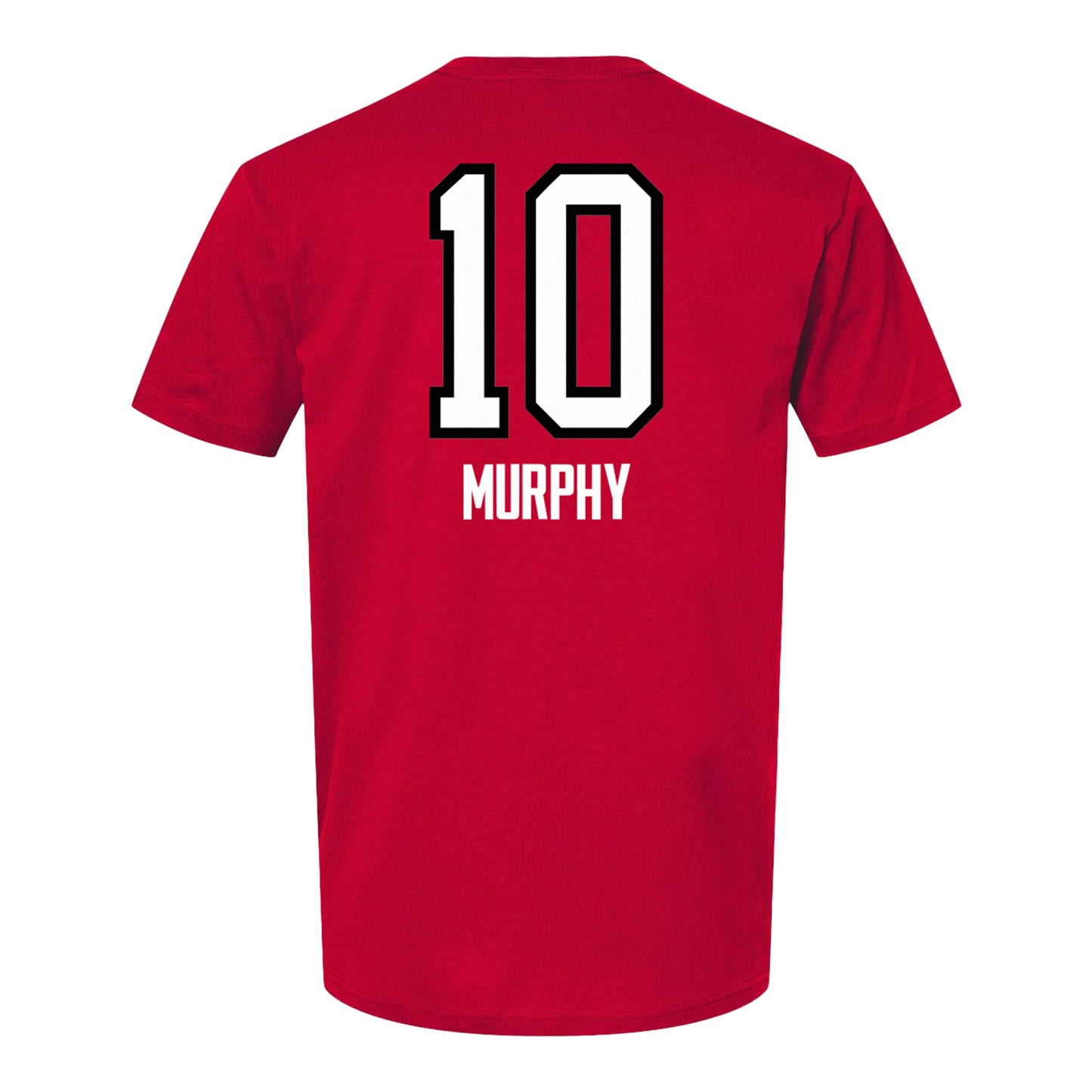 Ohio State Volleyball Student Athlete T-Shirt #10 Lauren Murphy - In Scarlet - Back View