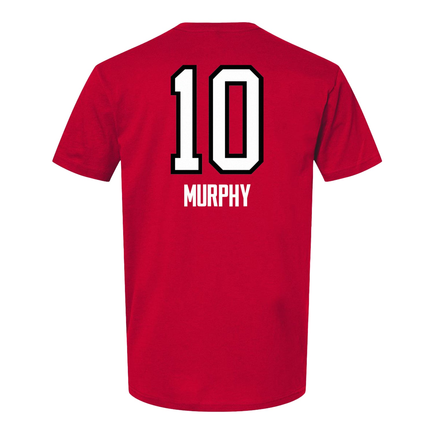 Ohio State Volleyball Student Athlete T-Shirt #10 Lauren Murphy - In Scarlet - Back View