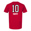 Ohio State Volleyball Student Athlete T-Shirt #10 Lauren Murphy - In Scarlet - Back View