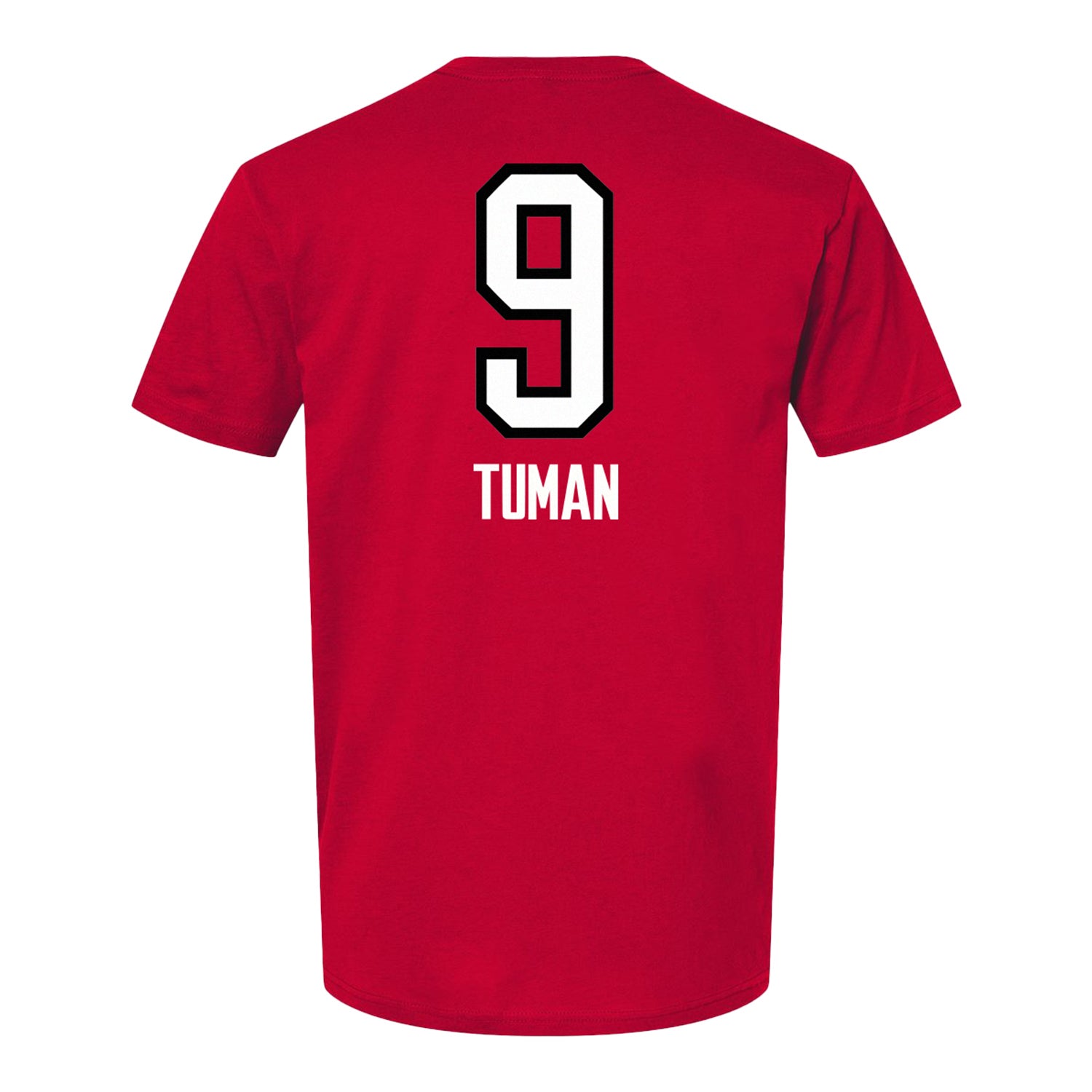 Ohio State Volleyball Student Athlete T-Shirt #9 Mia Tuman - In Scarlet - Back View