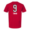 Ohio State Volleyball Student Athlete T-Shirt #9 Mia Tuman - In Scarlet - Back View