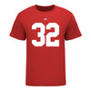 Ohio State Buckeyes #32 Brenton Jones Student Athlete Football T-Shirt - In Scarlet - Front View