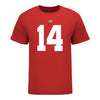 Ohio State Buckeyes Kojo Antwi #14 Student Athlete Football T-Shirt - In Scarlet - Front View