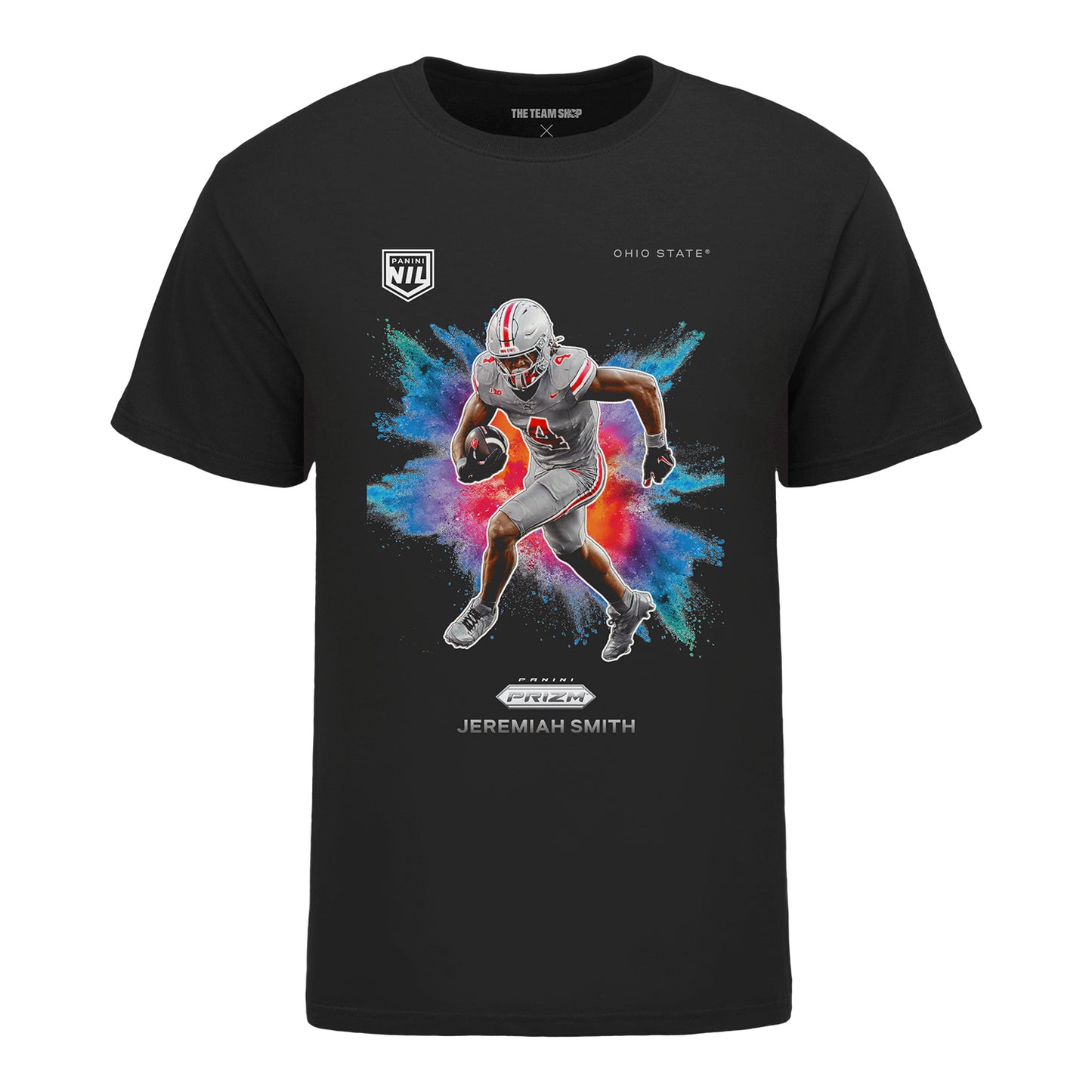 Ohio State Buckeyes #4 Jeremiah Smith Panini X Ohio State T-Shirt - Front View