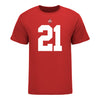 Ohio State Buckeyes Jayden Bonsu #21 Student Athlete Football T-Shirt - In Scarlet - Front View