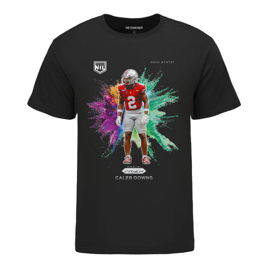 Ohio State Buckeyes #2 Caleb Downs Panini X Ohio State T-Shirt - Front View