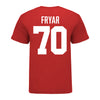 Ohio State Buckeyes Josh Fryar #70 Student Athlete Football T-Shirt - In Scarlet - Back View
