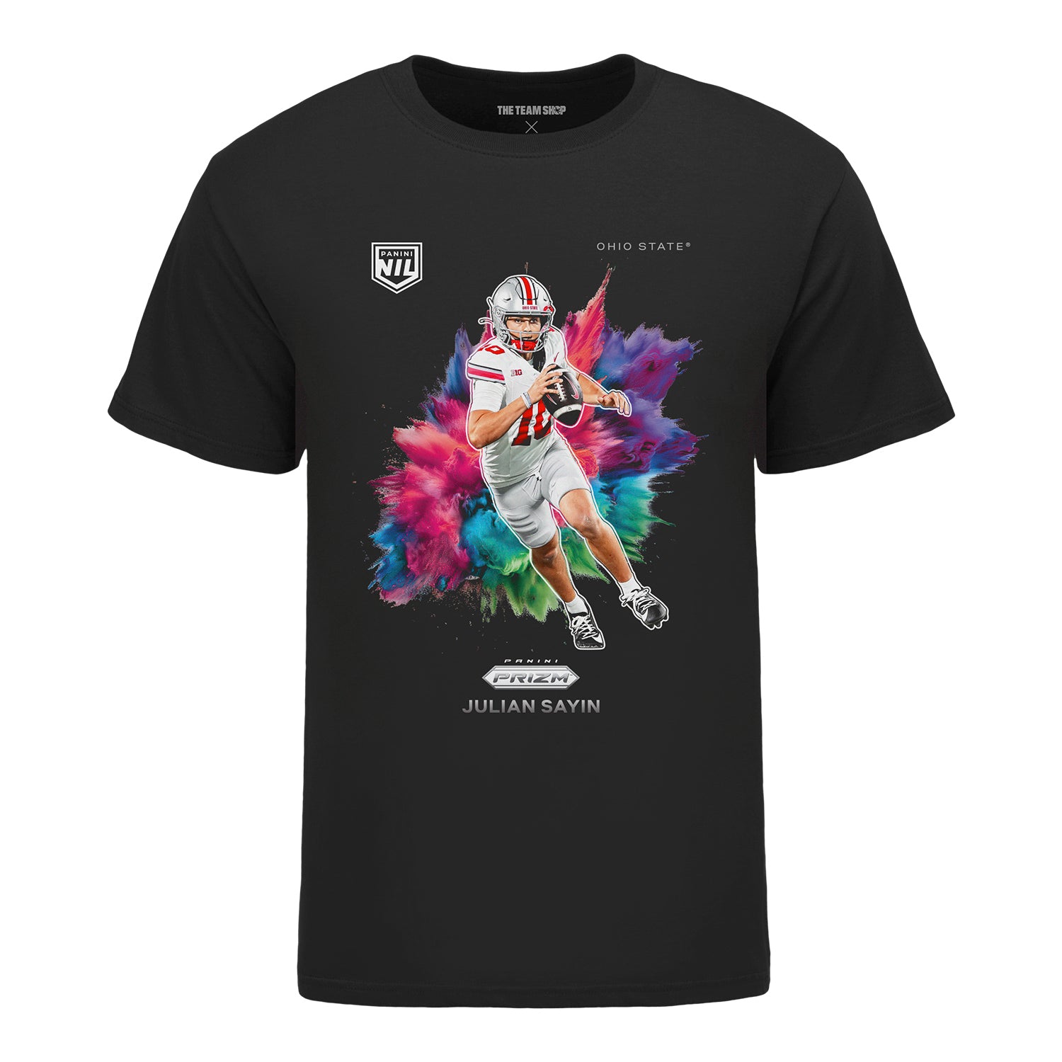 Ohio State Buckeyes #10 Julian Sayin Panini X Ohio State T-Shirt - Front View