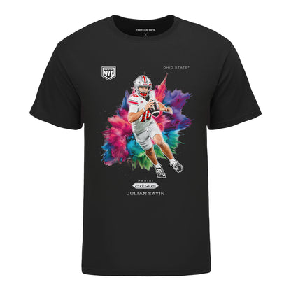 Ohio State Buckeyes #10 Julian Sayin Panini X Ohio State T-Shirt - Front View