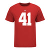 Ohio State Buckeyes Josh Proctor #41 Student Athlete Football T-Shirt - In Scarlet - Front View