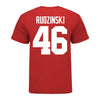 Ohio State Buckeyes Ryan Rudzinski #46 Student Athlete Football T-Shirt - In Scarlet - Back View