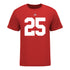 Ohio State Buckeyes Kai Saunders #25 Student Athlete Football T-Shirt - In Scarlet - Front View