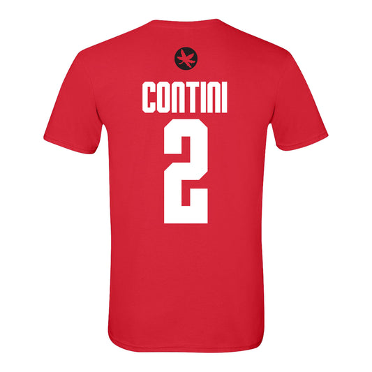 Ohio State Buckeyes Men's Gymnastics #2 Peyton Contini T-Shirt - Back View