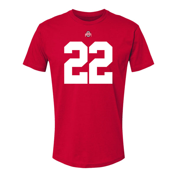 Ohio State Buckeyes Calvin Simpson-Hunt #22 Student Athlete Football T-Shirt - Front View