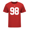 Ohio State Buckeyes Austin Snyder #98 Student Athlete Football T-Shirt - In Scarlet - Front View