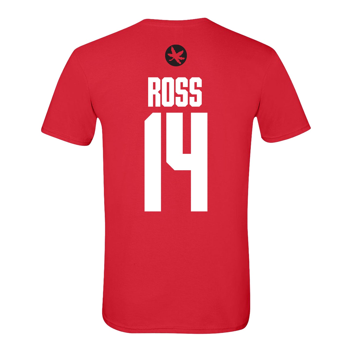 Ohio State Buckeyes Men's Gymnastics #14 Lukas Ross T-Shirt - Back View