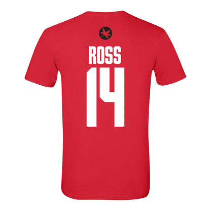 Ohio State Buckeyes Men's Gymnastics #14 Lukas Ross T-Shirt - Back View