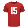 Ohio State Buckeyes Jelani Thurman #15 Student Athlete Football T-Shirt - In Scarlet - Front View