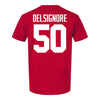 Ohio State Buckeyes Alec DelSignore #50 Student Athlete Football T-Shirt - Back View