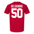 Ohio State Buckeyes Alec DelSignore #50 Student Athlete Football T-Shirt - Back View