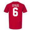 Ohio State Buckeyes Sonny Styles #6 Student Athlete Football T-Shirt - Back View