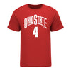 Ohio State Buckeyes Men's Basketball Student Athlete #4 Dale Bonner T-Shirt - Front View