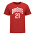 Ohio State Buckeyes Men's Basketball Student Athlete #21 Devin Royal T-Shirt - Front View