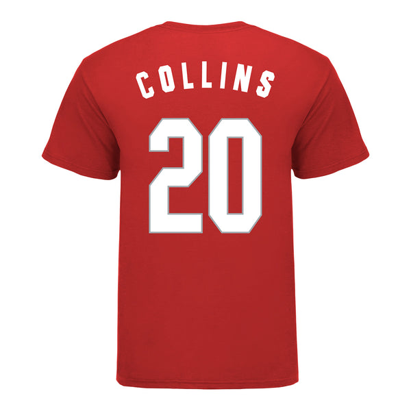 Ohio State Buckeyes Women's Basketball Student Athlete #20 Diana Collins T-Shirt - Back View