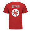 Ohio State Buckeyes Nicholas Boykin Student Athlete Wrestling T-Shirt In Scarlet - Back View