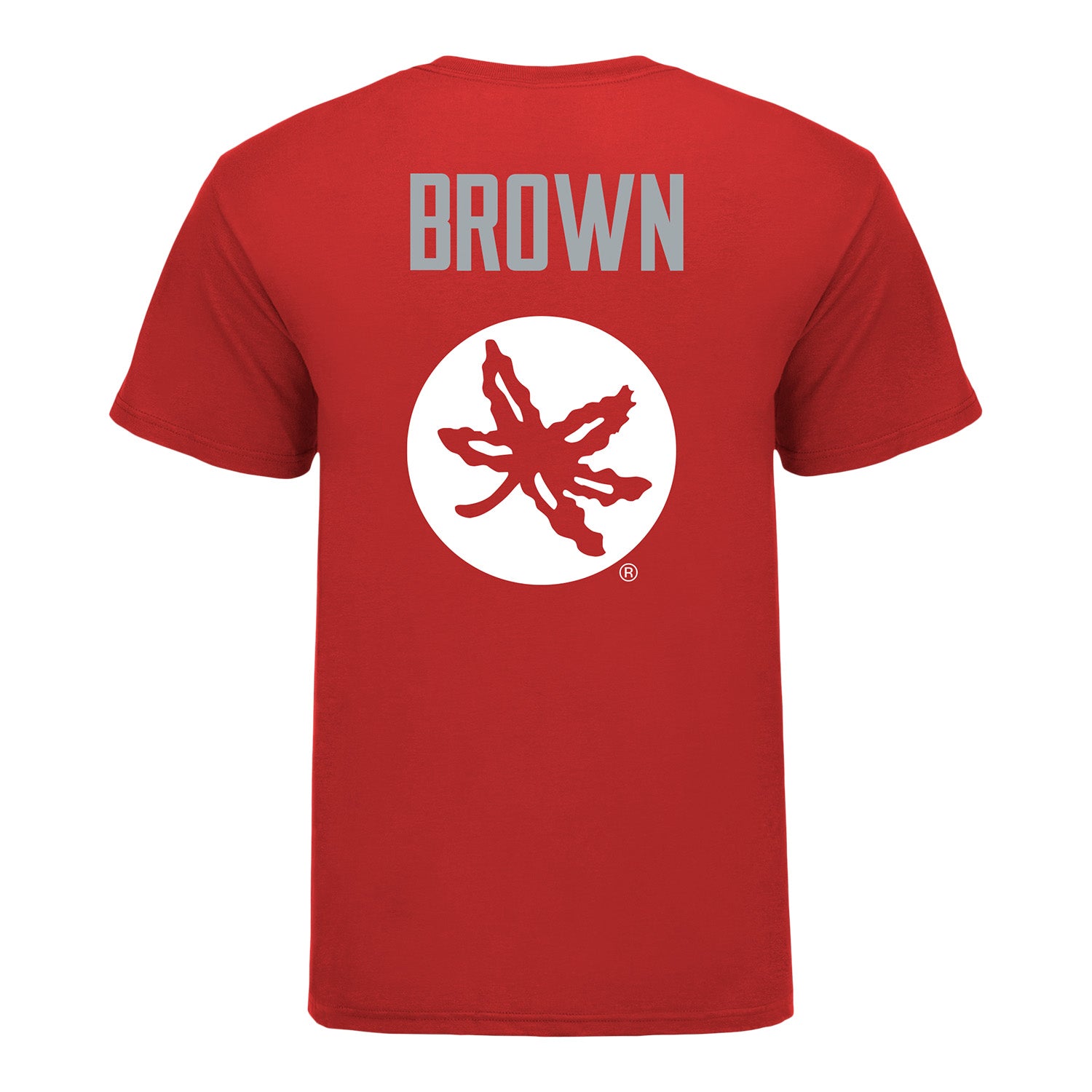 Ohio State Buckeyes Gavin Brown Student Athlete Wrestling T-Shirt In Scarlet - Back View