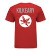 Ohio State Buckeyes Vinny Kilkeary Student Athlete Wrestling T-Shirt In Scarlet - Back View