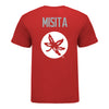 Ohio State Buckeyes Mike Misita Student Athlete Wrestling T-Shirt In Scarlet - Back View