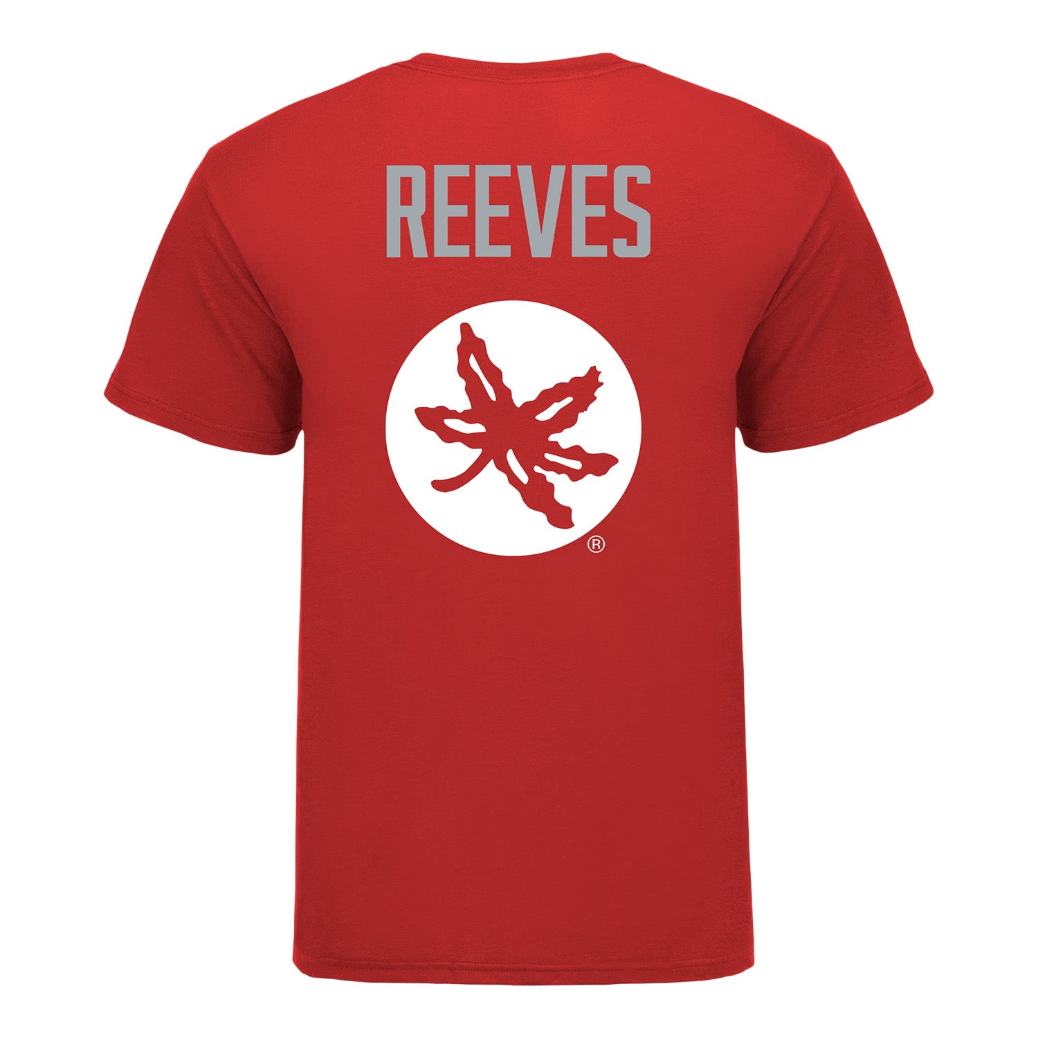 Ohio State Buckeyes Klay Reeves Student Athlete Wrestling T-Shirt In Scarlet - Back View