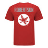 Ohio State Buckeyes Cole Robertson Student Athlete Wrestling T-Shirt In Scarlet - Back View