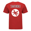 Ohio State Buckeyes Hogan Swenski Student Athlete Wrestling T-Shirt In Scarlet - Back View