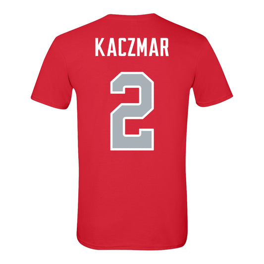 Ohio State Buckeyes Baseball Student Athlete T-Shirt #2 Henry Kaczmar - Back View