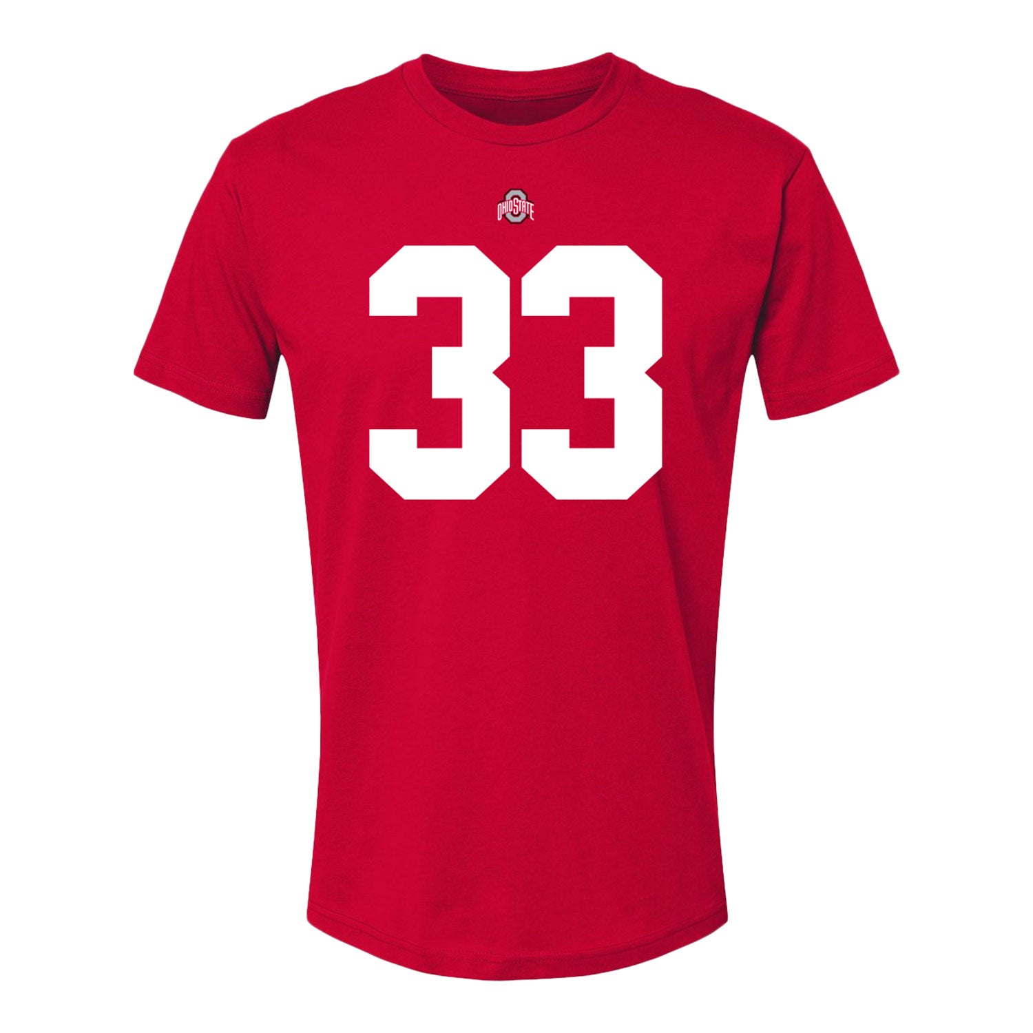 Ohio State Buckeyes Devin Brown #33 Student Athlete Football T-Shirt - Front View