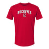 Ohio State Buckeyes Men's Hockey Student Athlete #12 Caden Brown T-Shirt - Front View