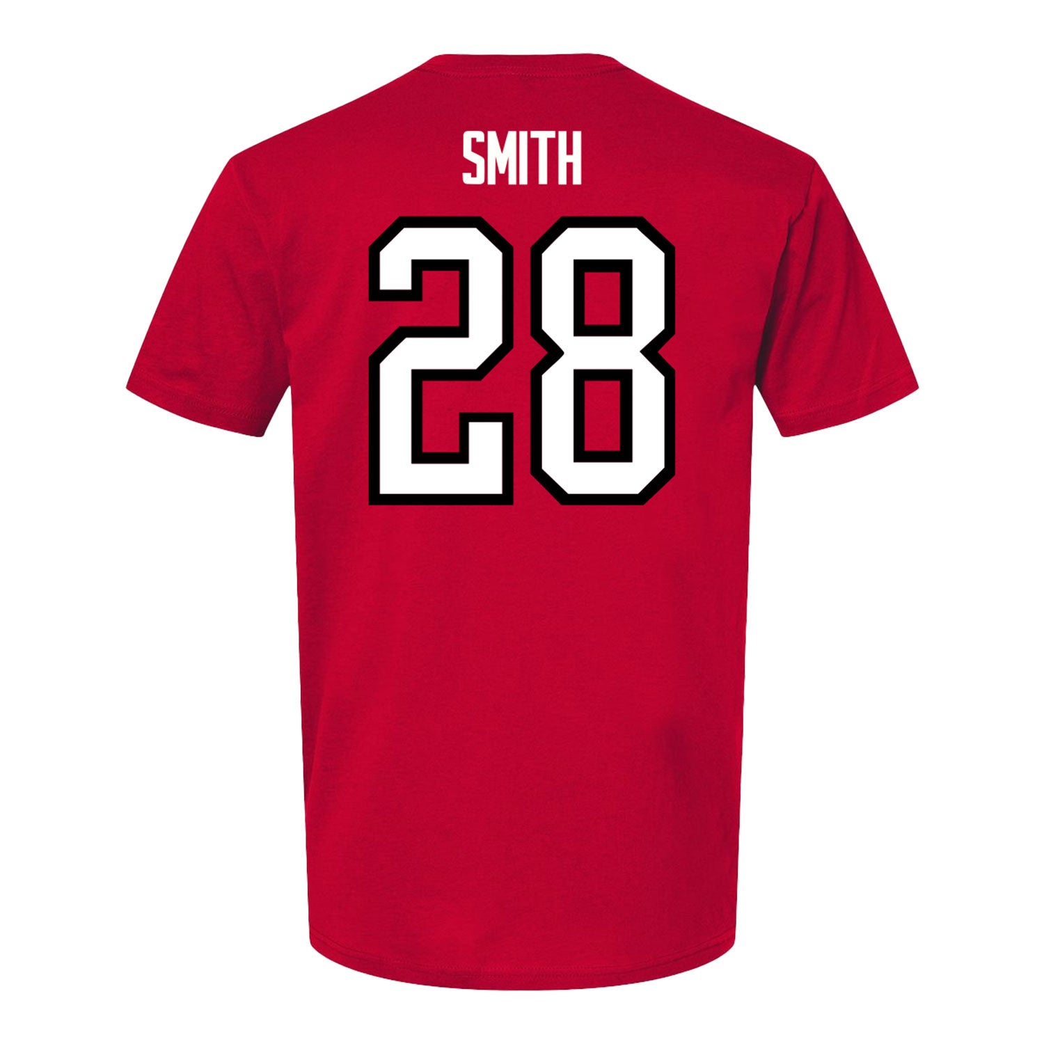 Ohio State Buckeyes Men's Hockey Student Athlete #28 William Smith T-Shirt - Back View