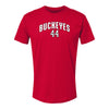 Ohio State Buckeyes Men's Hockey Student Athlete #44 Theo Wallberg T-Shirt - Front View