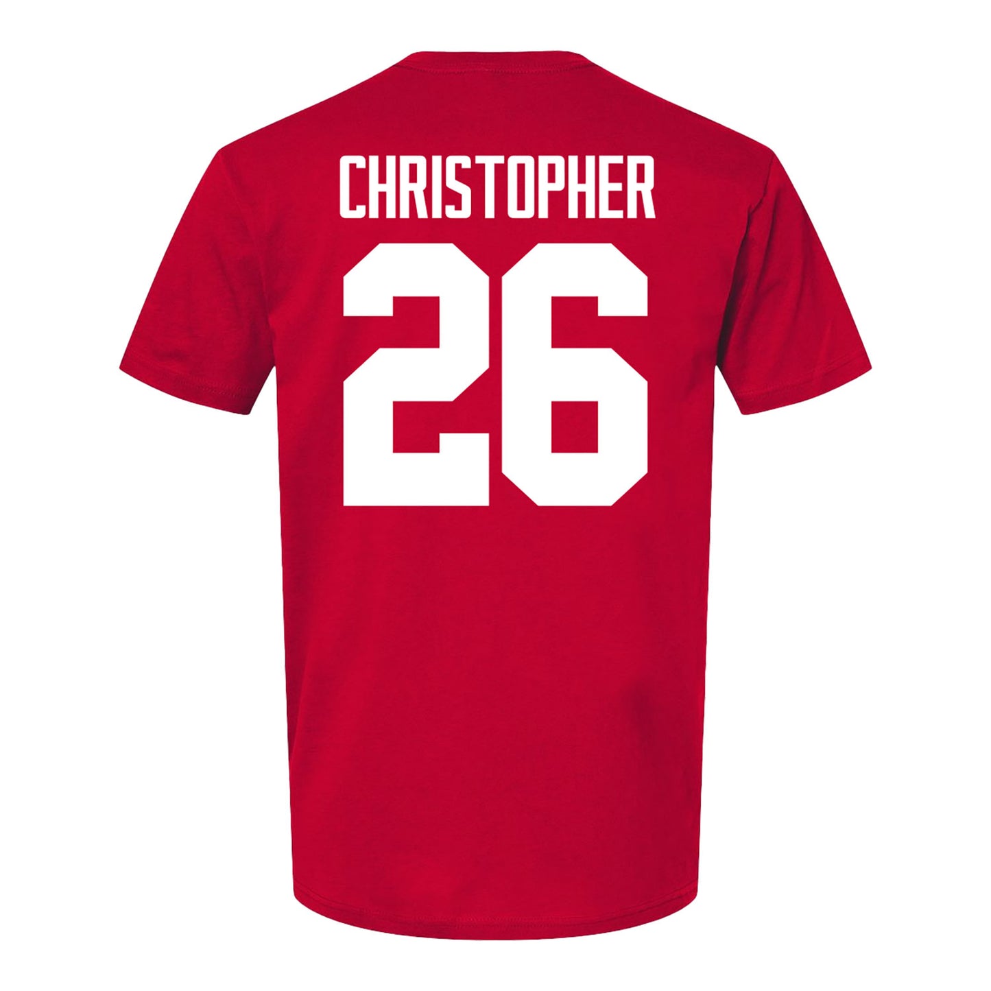 Ohio State Buckeyes Men's Lacrosse Student Athlete #26 Cayden Christopher - Back View