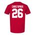 Ohio State Buckeyes Men's Lacrosse Student Athlete #26 Cayden Christopher - Back View