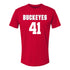 Ohio State Buckeyes Men's Lacrosse Student Athlete #41 Kyle Foster - Front View